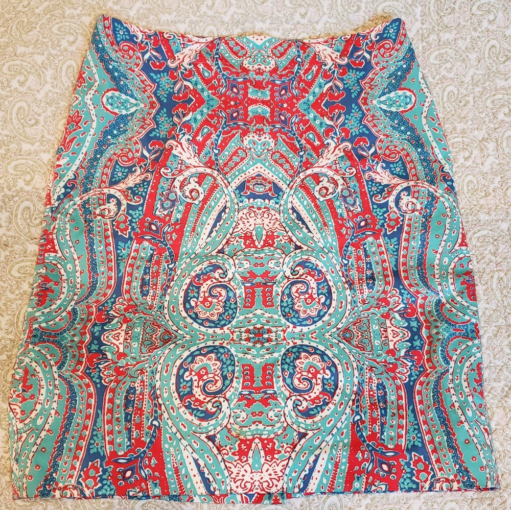 Jones New York Paisley Skirt
